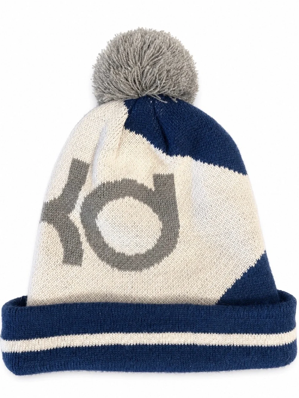 Nike Youth Blue & White KD Pom Beanie